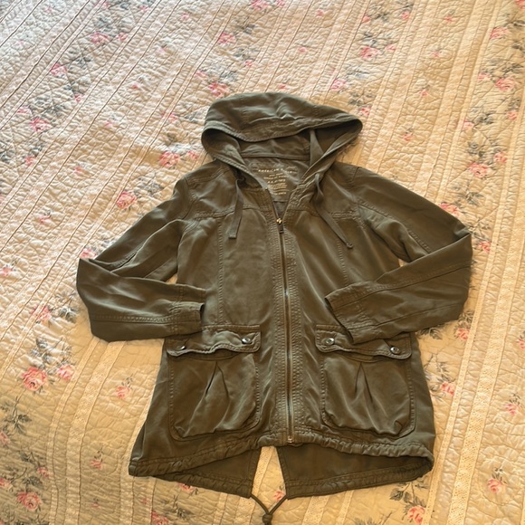 Army green American Eagle spring jacket size XS - Picture 2 of 9